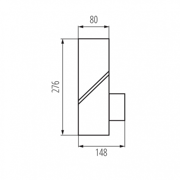 Садовый настенный светильник Kanlux LAVEN EL 28 SE-GR 36547