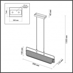 Подвесной светильник Odeon Light LINER 5056/35LA