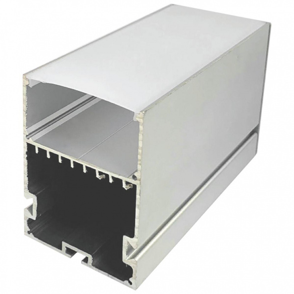 Профиль подвесной с рассеивателем серебро 2м. Apeyron 08-26