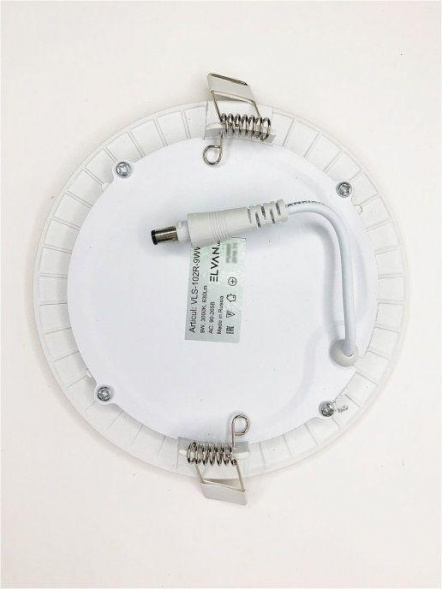 Встраиваемый светодиодный светильник Elvan VLS-102R-9W-WW-Wh