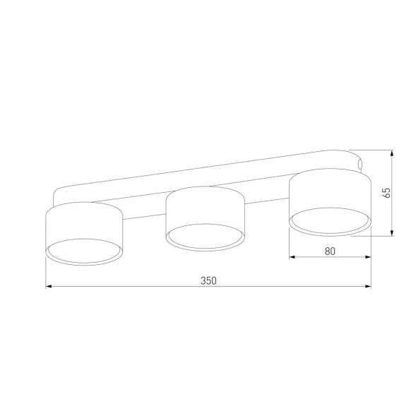 Потолочная люстра TK Lighting 6142 Space Black Gold