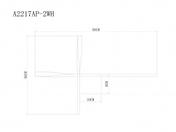 Настенный светодиодный светильник Arte Lamp Acrux A2217AP-2WH