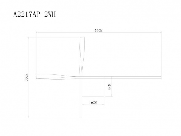 Настенный светодиодный светильник Arte Lamp Acrux A2217AP-2WH