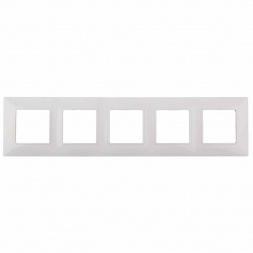 Рамка 5-постовая ЭРА Elegance 14-5005-01 Б0034405