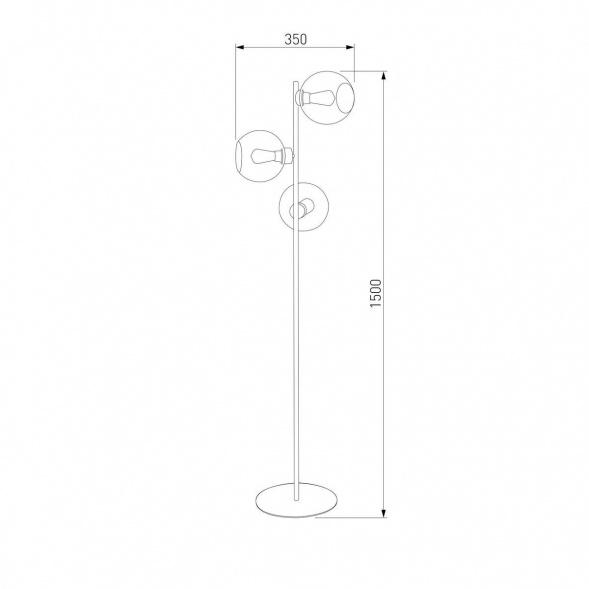 Торшер TK Lighting 5239 Cubus Graphite