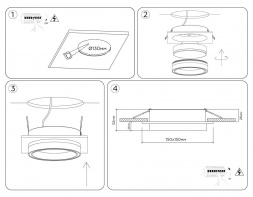 Светильник встраиваемый Ambrella light TECHNO SPOT TU5230