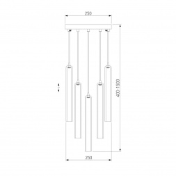 Подвесная люстра Eurosvet Lynn 50381/5 хром