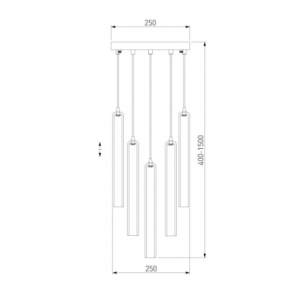 Подвесная люстра Eurosvet Lynn 50381/5 хром