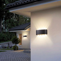 Уличный настенный светодиодный светильник Reluce 86834-9.2-008KT LED8*1W BK