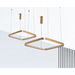 Подвесной светодиодный светильник Italline IT013-6024 gold 3000K