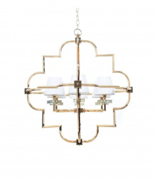 Подвесная люстра Lumina Deco Baltimore LDP 8020-6 GD+WT