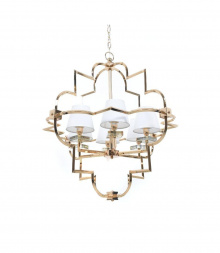 Подвесная люстра Lumina Deco Baltimore LDP 8020-6 GD+WT