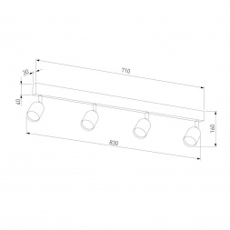 Спот TK Lighting 1009 Top Black
