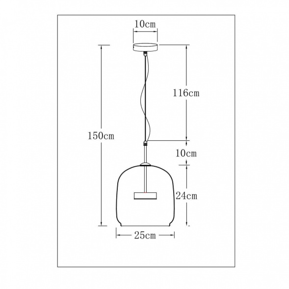 Подвесной светодиодный светильник Arte Lamp Padova A2404SP-23SM