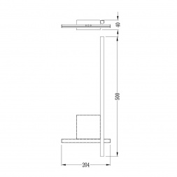 Настенный светодиодный светильник Arte Lamp Decade A2127AP-8BK