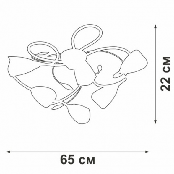 Потолочная люстра Vitaluce V3874-0/6PL