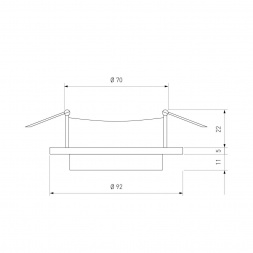 Встраиваемый светильник Elektrostandard 116 MR16 белый/черный a053345