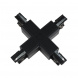 Соединитель для шинопроводов Х-образный Uniel UBX-A41 Black 09748