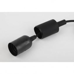 Патрон ЭРА Е27 с подвесом Б0048039 черный