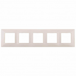 Рамка 5-постовая ЭРА Elegance 14-5005-02 Б0034406