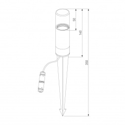 Ландшафтный светодиодный светильник Elektrostandard Hidden 35166/S a066034
