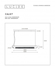 Подвесной светильник Lucide Calixt 05433/02/30