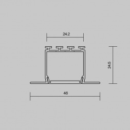 Алюминиевый профиль встраиваемый Maytoni Led Strip 632001
