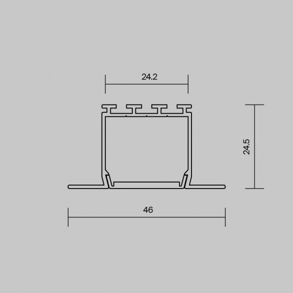 Алюминиевый профиль встраиваемый Maytoni Led Strip 632001