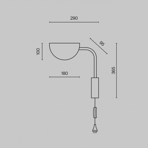 Бра Maytoni Mollis MOD126WL-01B