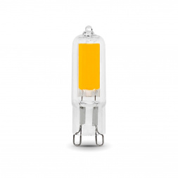 Лампа светодиодная Gauss G9 5.5W 3000K прозрачная 107809105