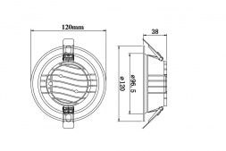 Встраиваемый светодиодный светильник Fiberli CDEW4-TECO(W) 12130702