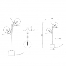 Настольная лампа Imperium Loft Matisse 191873-26