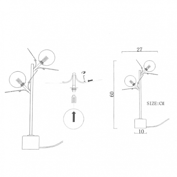 Настольная лампа Imperium Loft Matisse 191873-26