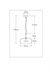 Подвесной светодиодный светильник Arte Lamp Padova A2404SP-33AM