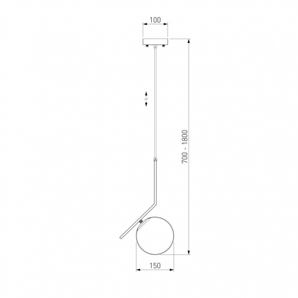 Подвесной светильник Eurosvet 50159/1 хром