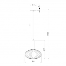Подвесной светильник Eurosvet 50183/1 дымчатый