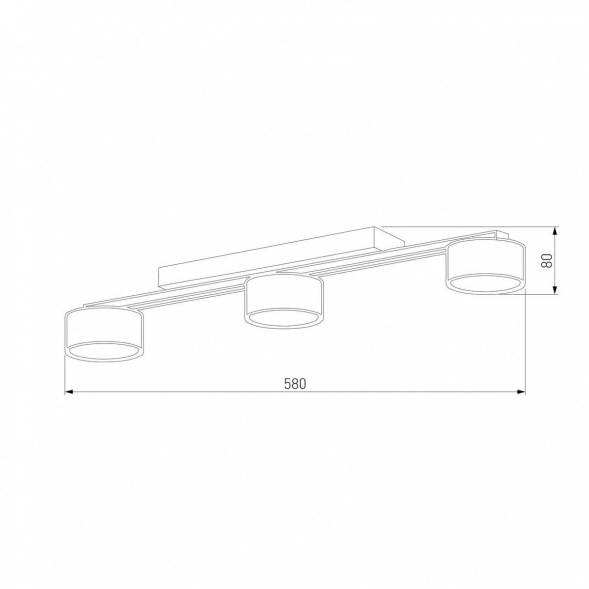 Потолочная люстра TK Lighting 6243 Dallas Black