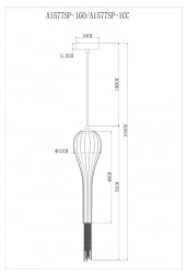 Подвесной светильник Arte Lamp Waterfall A1577SP-1GO