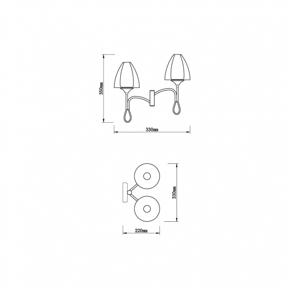 Бра Vele Luce Oro VL5654W22