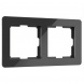Рамка Werkel Acrylic на 2 поста черный W0022708 4690389184857