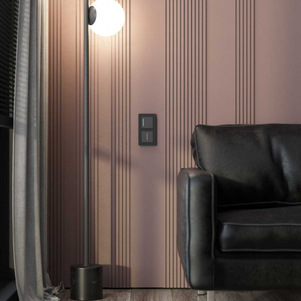 Рамка Werkel Acrylic на 2 поста черный W0022708 4690389184857