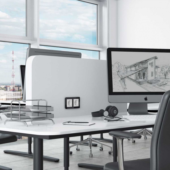 Рамка Werkel Acrylic на 2 поста черный W0022708 4690389184857