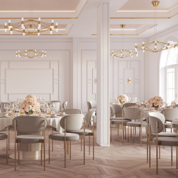 Подвесная люстра Crystal Lux DOROTEA SP10 GOLD