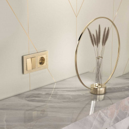 Розетка с заземлением Werkel шампань W1171011 4690389157363