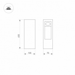 Уличный светодиодный светильник Arlight LGD-Mark-Boll-H650-7W Warm3000 029965