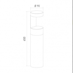 Уличный светодиодный светильник Elektrostandard Nimbus 35126/F черный a055641