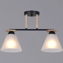 Потолочная люстра Reluce 11630-0.3-02 BK+WOOD