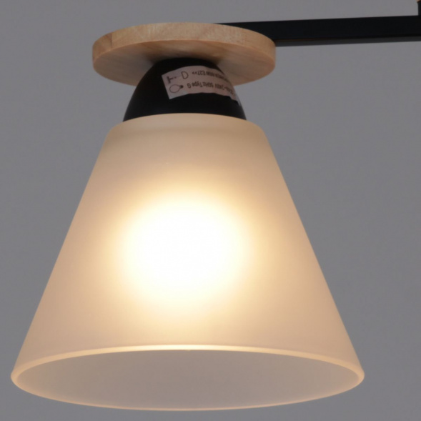 Потолочная люстра Reluce 11630-0.3-02 BK+WOOD