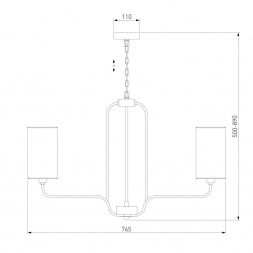 Подвесная люстра Eurosvet Purezza 60128/6 хром