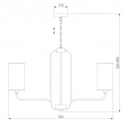 Подвесная люстра Eurosvet Purezza 60128/6 хром